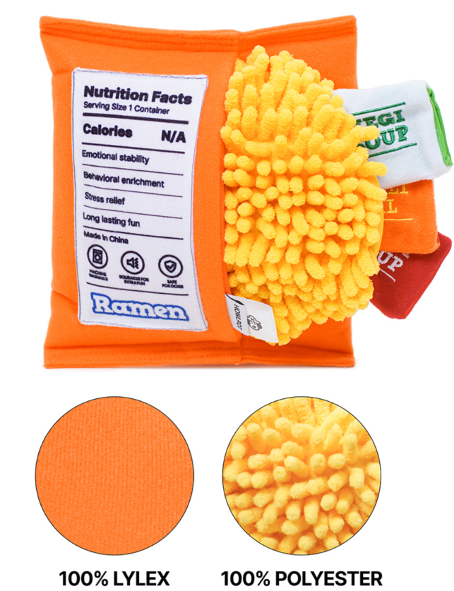 Spicy Ramen Dog Toy Chop Suey Club CHOP SUEY CLUB