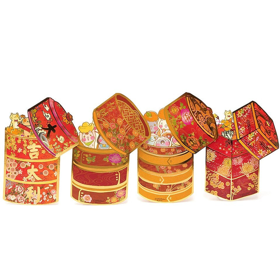 Dim Sum Steamer Red Envelope Pack Asian Lifestyle Boutique CHOP
