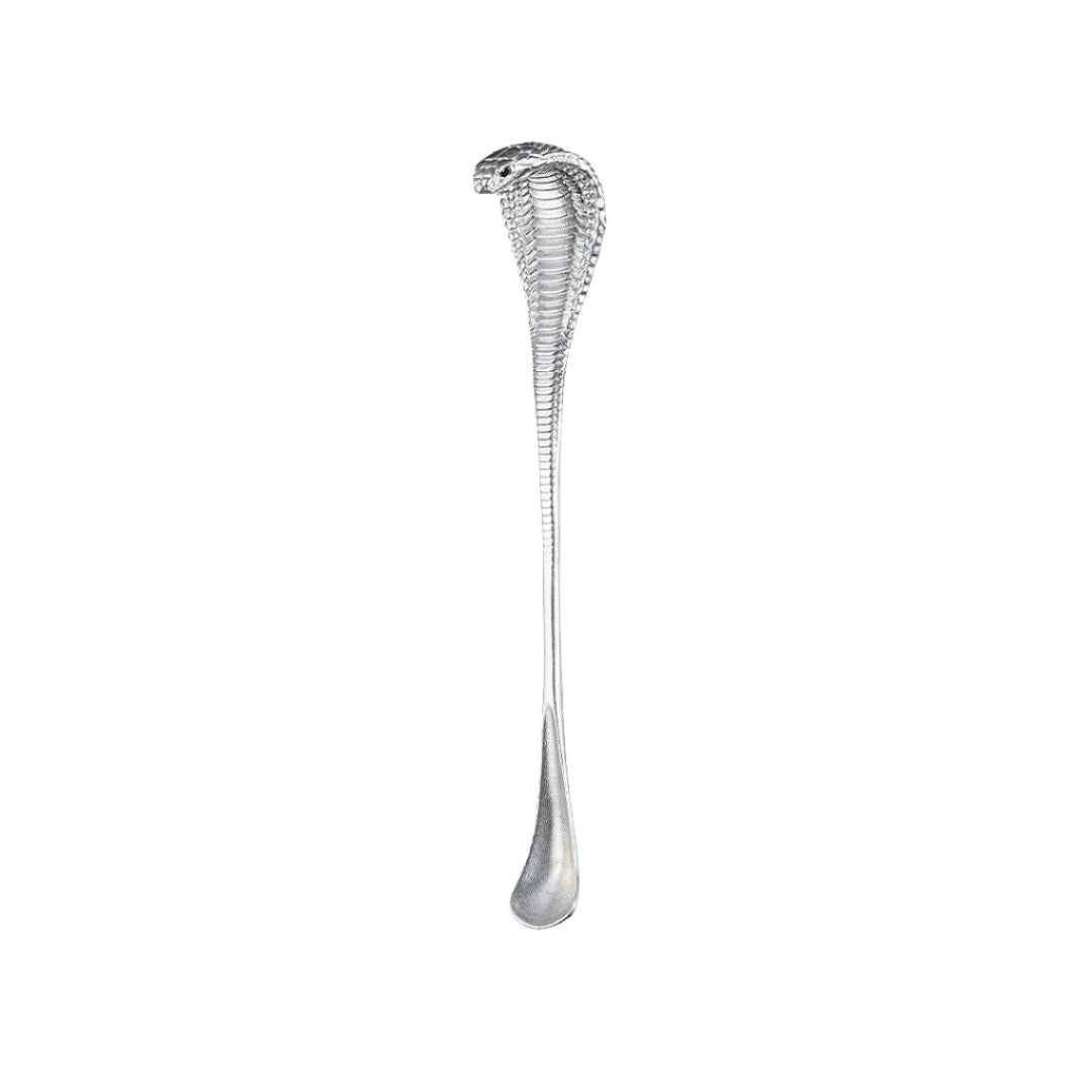 925 Sterling Silver Cobra Coffee Spoon by Coppertist.Wu - Asian