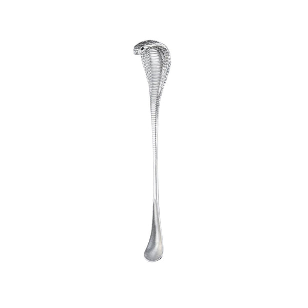 925 Sterling Silver Cobra Coffee Spoon by Coppertist.Wu - Asian