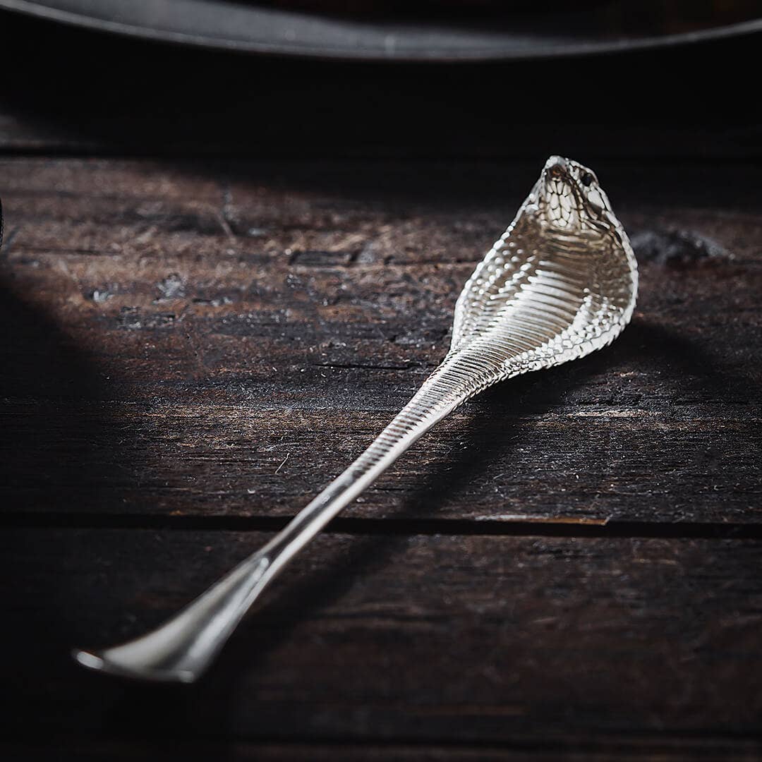カトラリー(スプーン等) sterling Silver coffee spoon 925 Sterling Silver Cobra Coffee Spoon by Coppertist.Wu - Asian