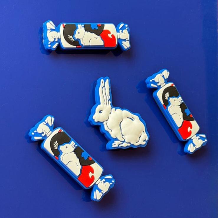 White Rabbit Fridge Magnet - Set of 4 – CHOP SUEY CLUB