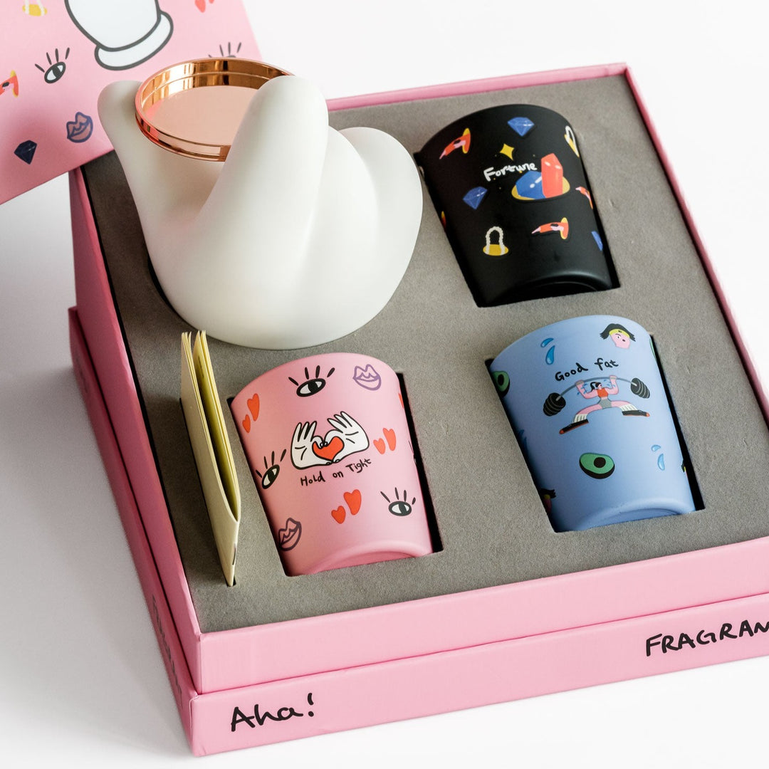 Aha! 02 Candle Gift Box by WEKUKU - Chop Suey Club - Asian