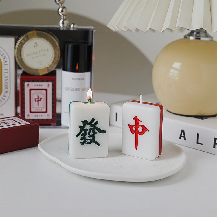 Chop Suey Club Lucky Mahjong Tile Candles
