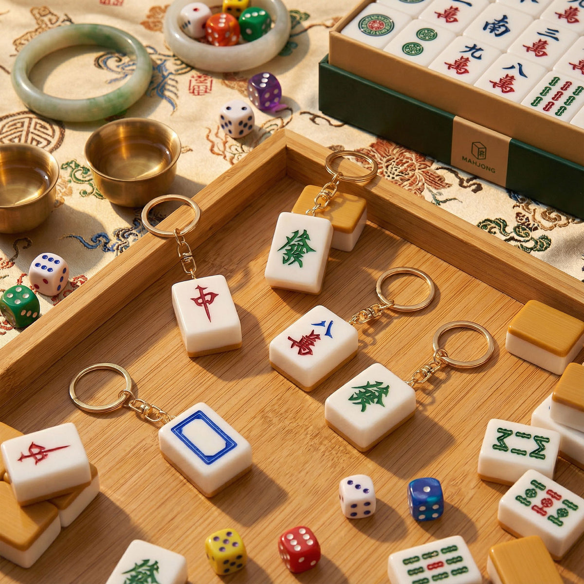 Mahjong Tile Key Ring – CHOP SUEY CLUB