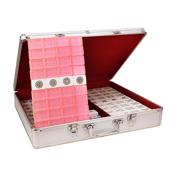 Pink Tile Mahjong Set by Chop Suey Club - Asian Lifestyle