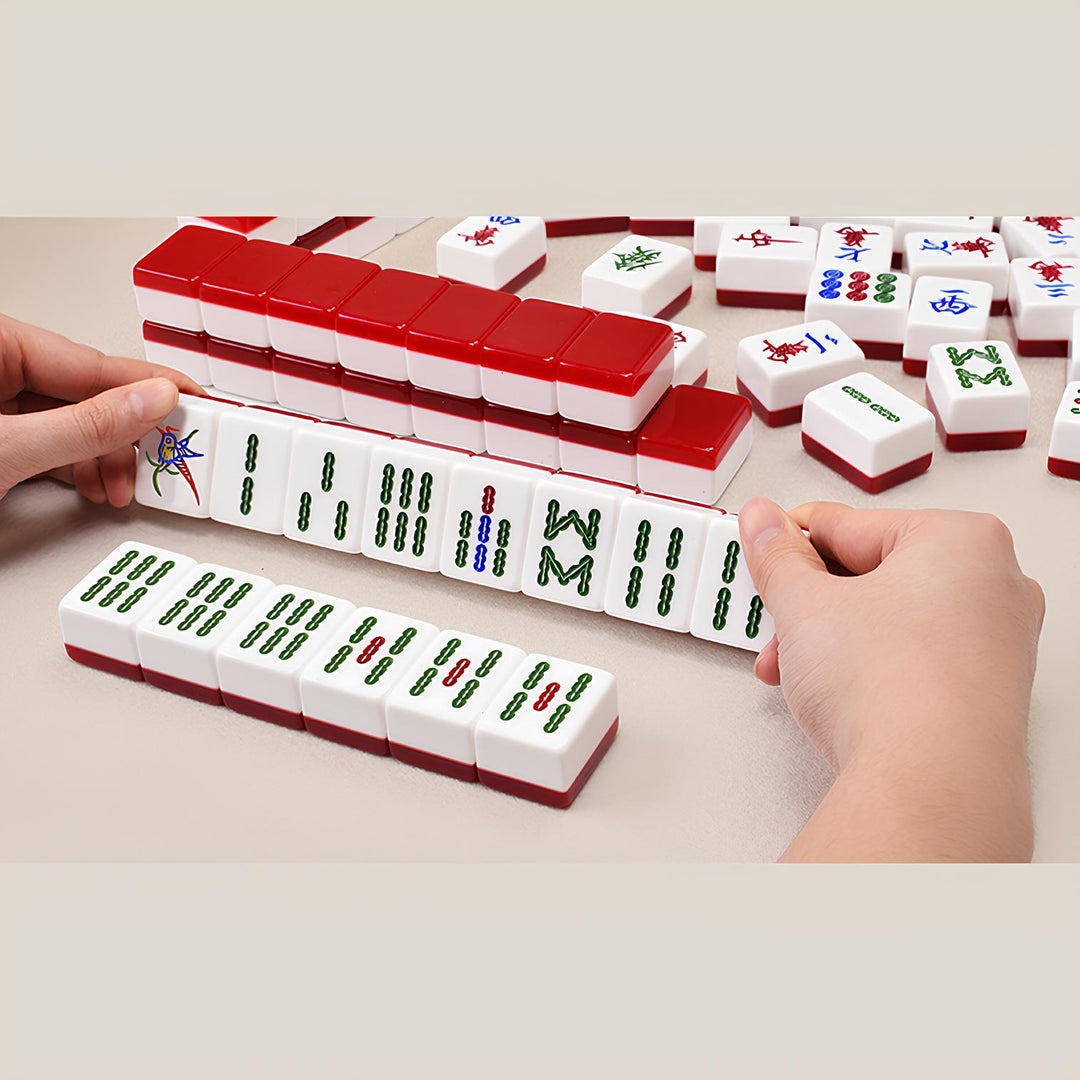 Red Tile Mahjong Set by CHop Suey Club - Asian Lifestyle Boutique