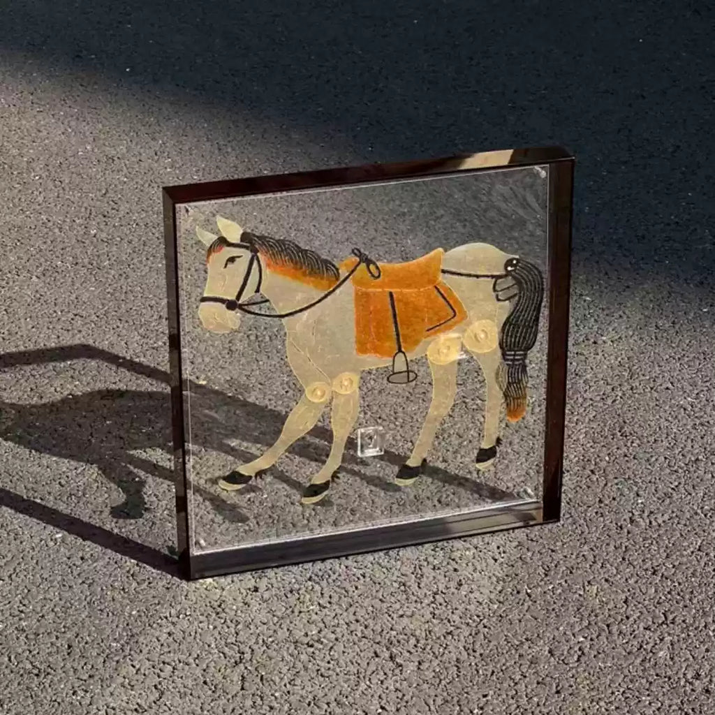 White Horse Shadow Puppet Wall Art | Chop Suey Club – CHOP SUEY CLUB