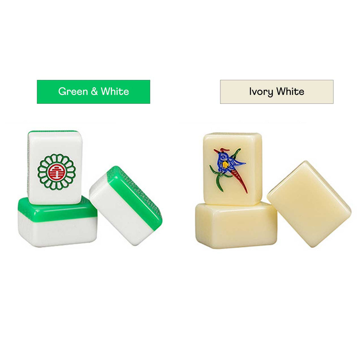 Ivory White Tile Vietnamese Mahjong Set - Chop Suey Club - Asian ...