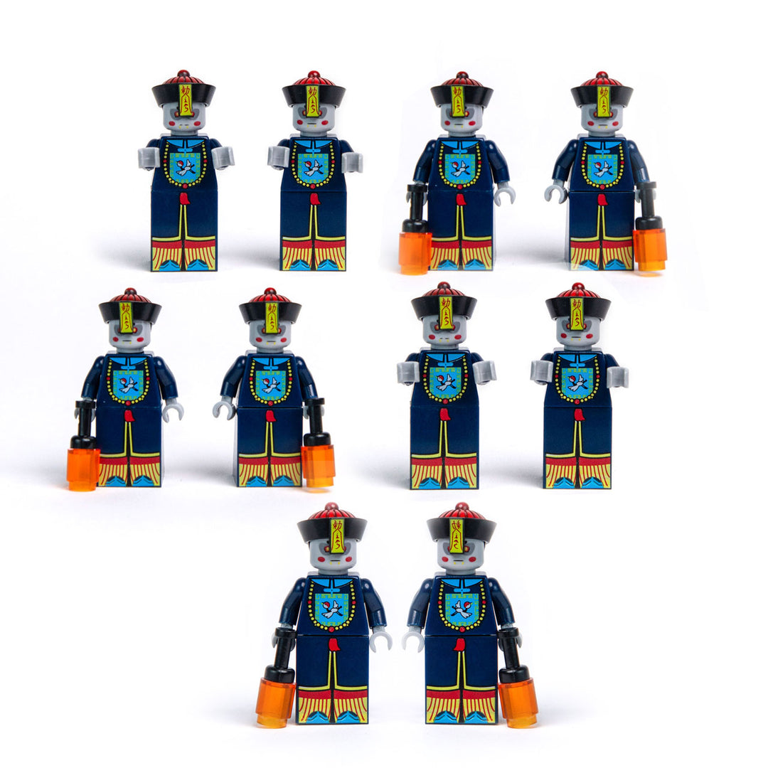 Chinese Jiangshi Zombie & Priest LEGO MOC Figures - Asian