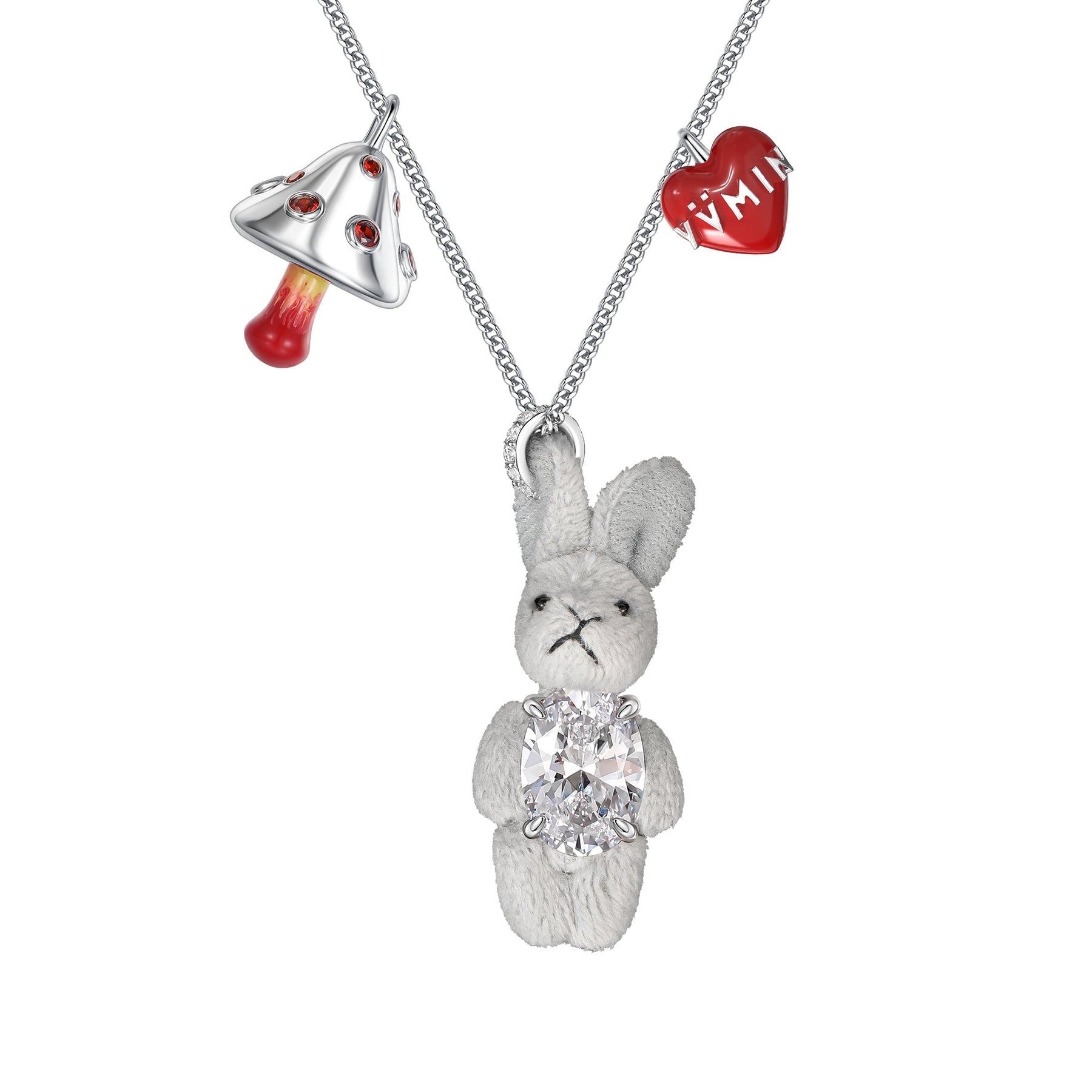 Gem Plush Pearl Bunny Necklace - Asian Lifestyle Boutique – CHOP SUEY CLUB