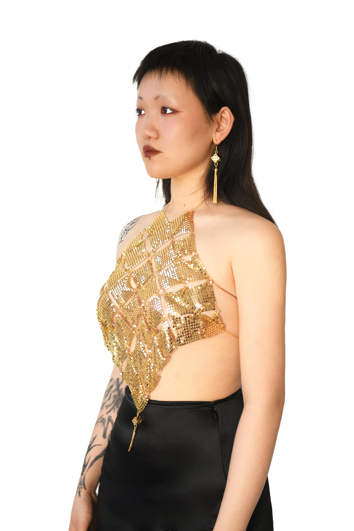 Gold Chainmail Halter - Asian Lifestyle Boutique – CHOP SUEY CLUB